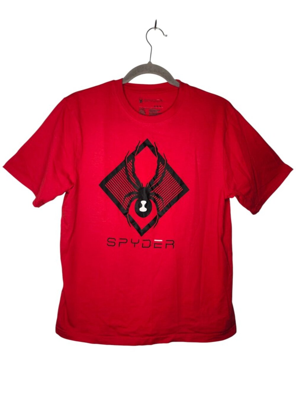Spyder Red Short Sleeved Graphic Tee Size Medium